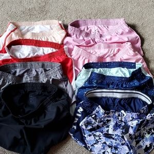 Nike(8 pair) Dri-Fit Girls (Small 8-9) Vari colors
